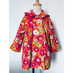 Catimini Toddler Girls 3 Removable Hooded Raincoat Jacket
